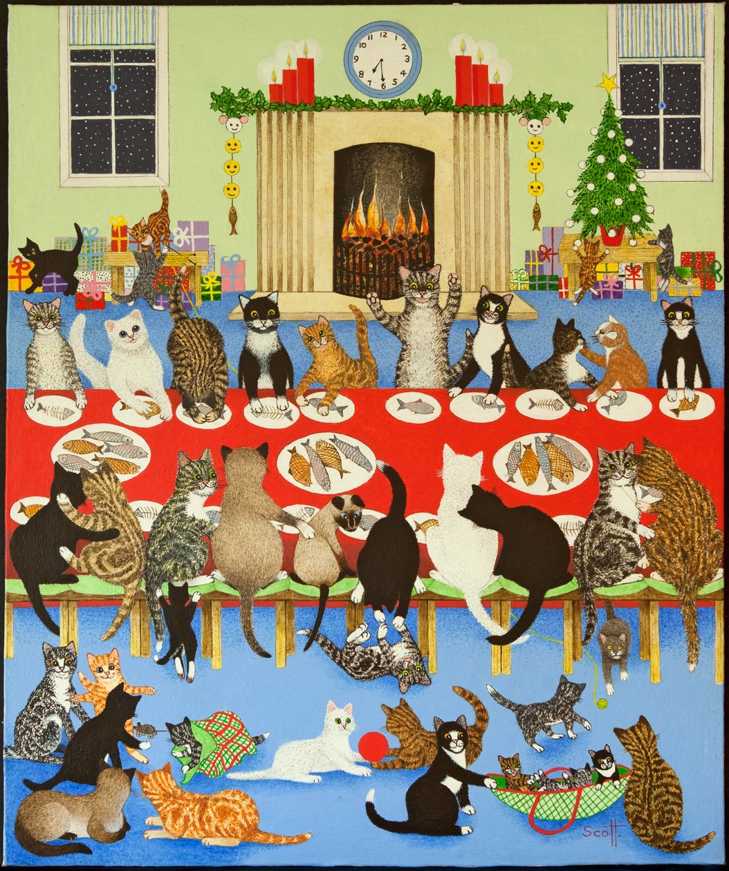 Getting Together, 2012 (akryl na kaliku) od Pat Scott