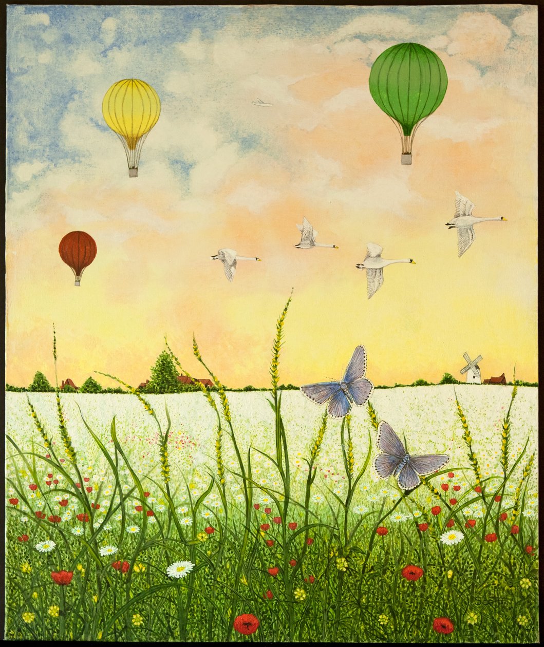 High Flyers, 2011 (akryl na kaliku) od Pat Scott
