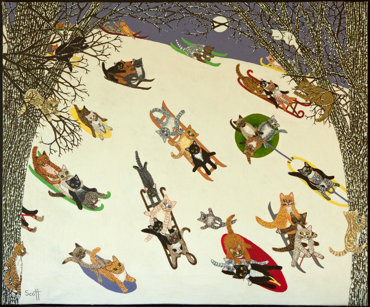 Holding On, 2011 (akryl na kaliku) od Pat Scott