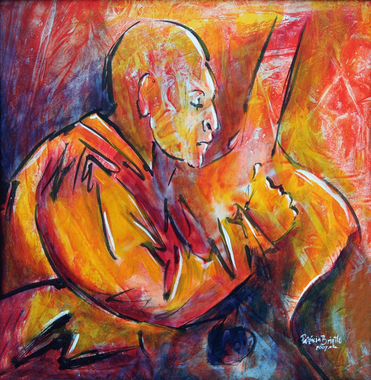 Jacinto, 2008 (akryl na masonitu) od Patricia Brintle