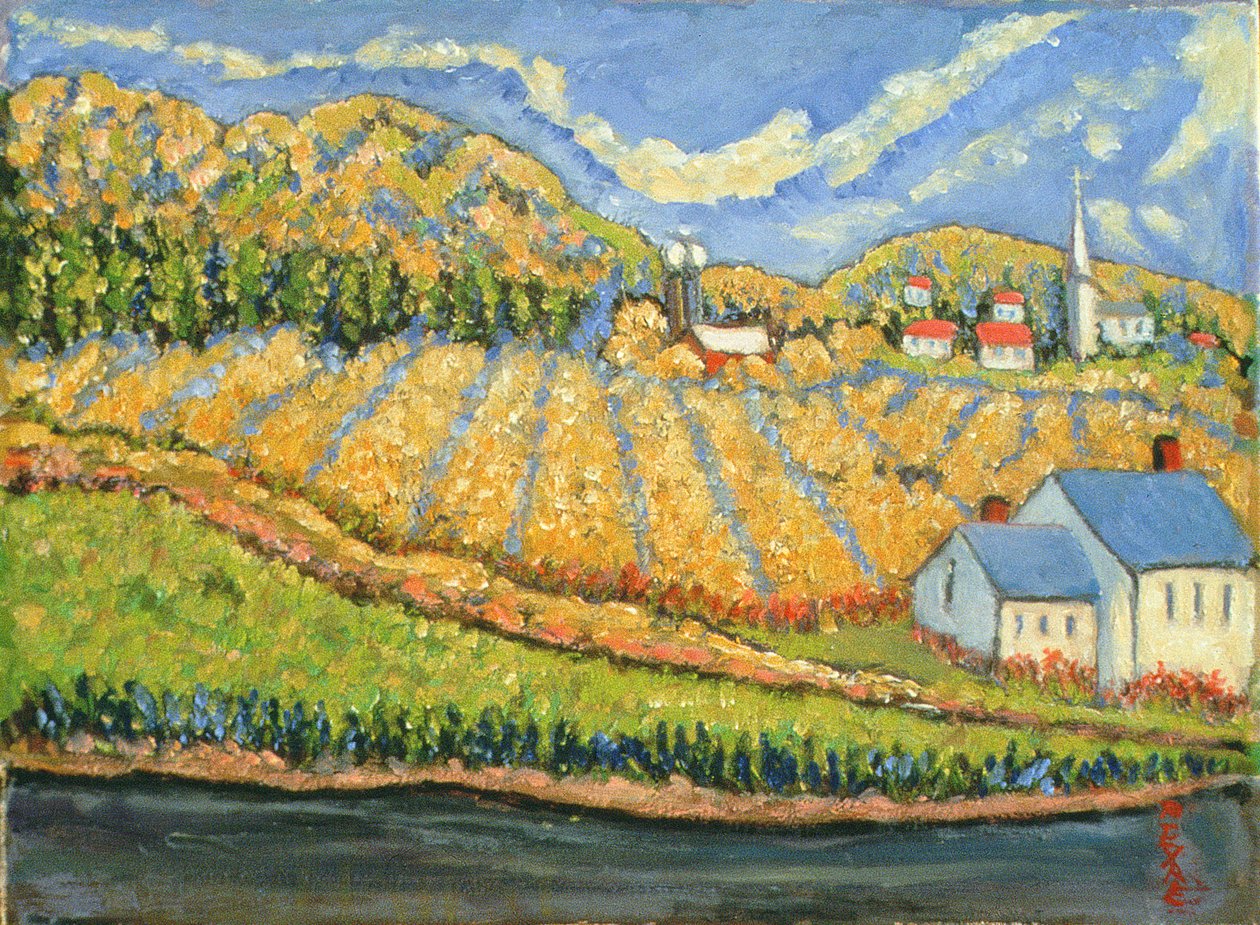 Sklizeň, St. Germain, Quebec od Patricia Contemporary Artist Eyre
