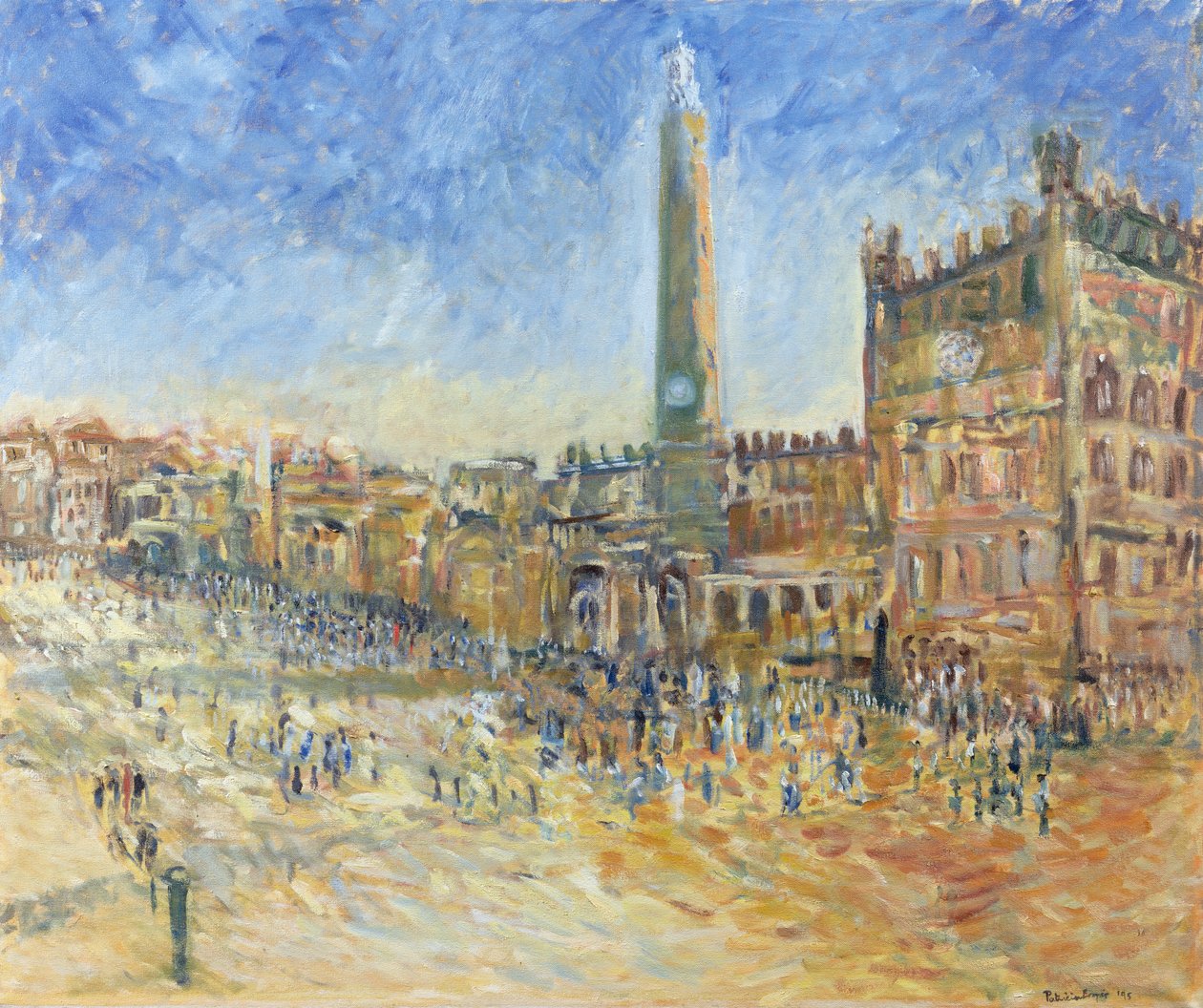 Piazza v Sieně, 1995 od Patricia Espir