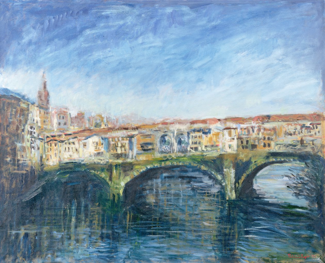 Ponte Vecchio, Florencie, 1995 od Patricia Espir