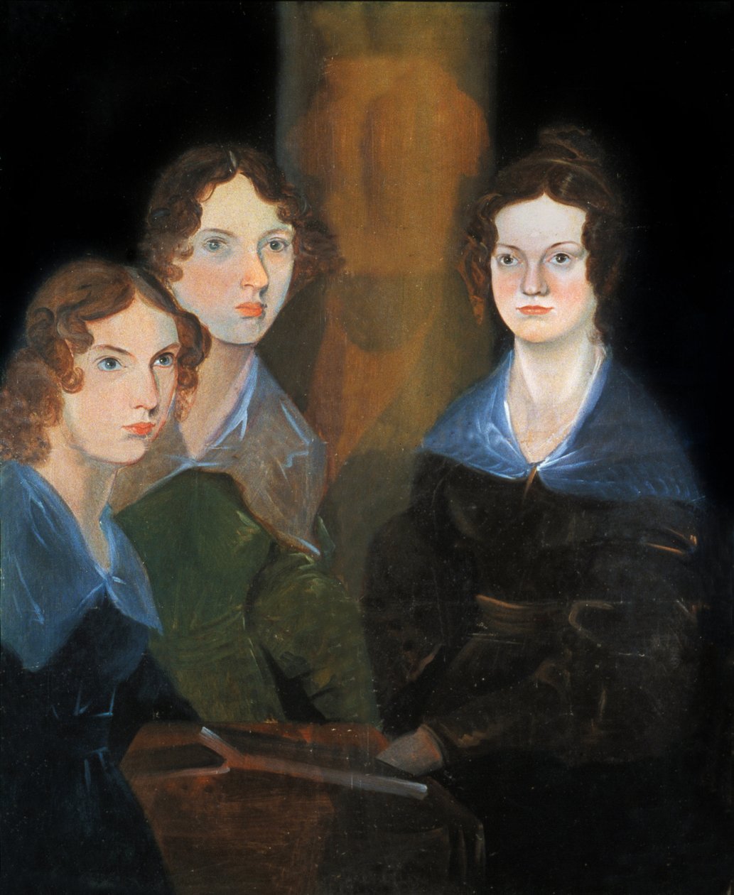 Portrét tří sester Bronteových: Charlotte Bronteové od Patrick Branwell Bronte