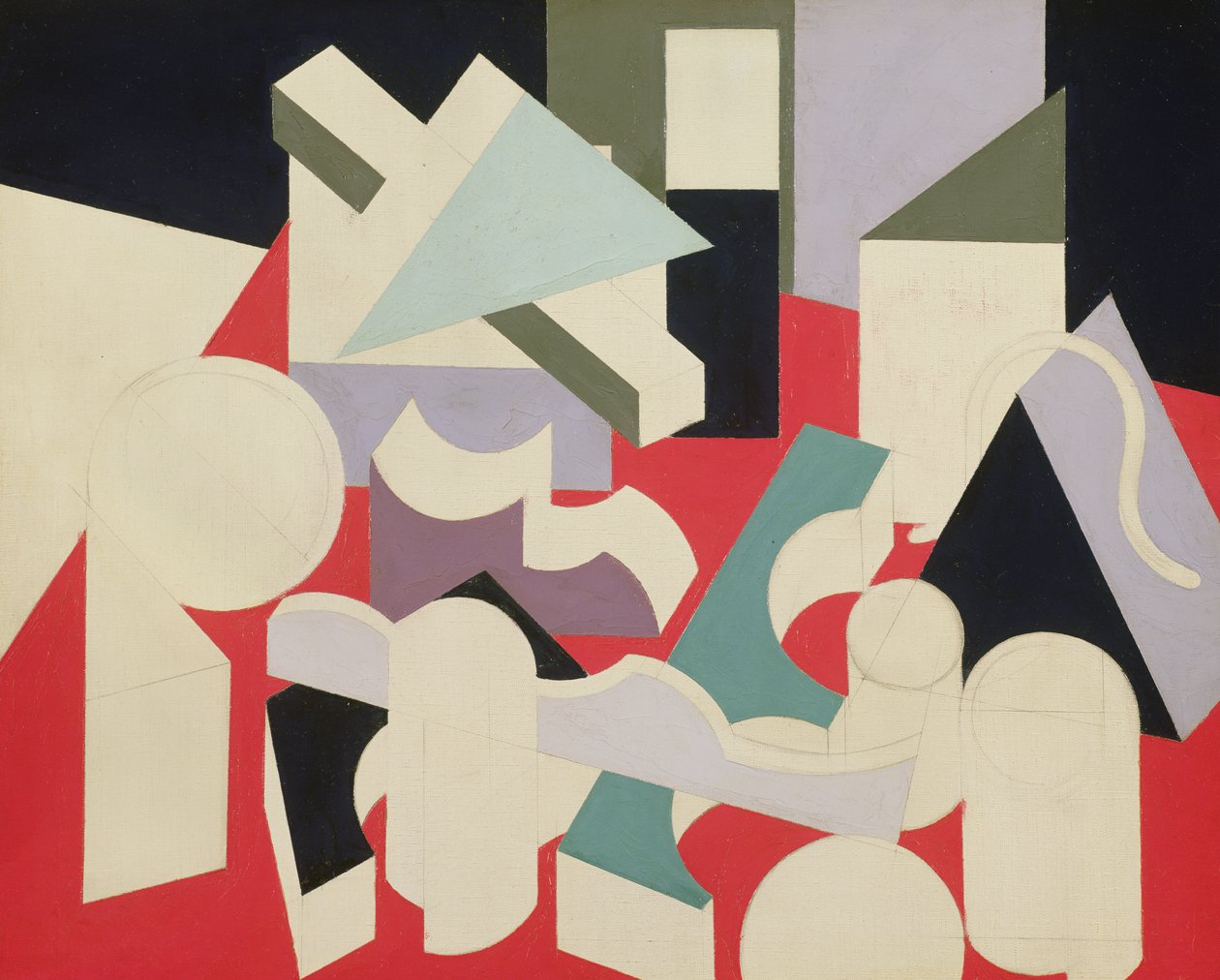 Formy, 1921-22 (olej a tužka na plátně) od Patrick Henry Bruce