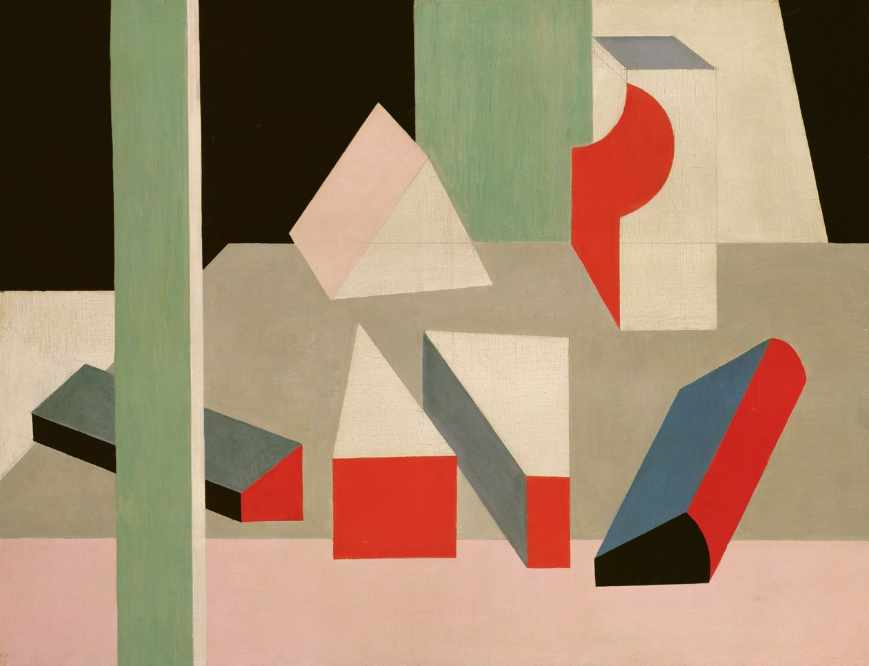 PeintureNature Morte, 1928 (olej a tužka na plátně) od Patrick Henry Bruce