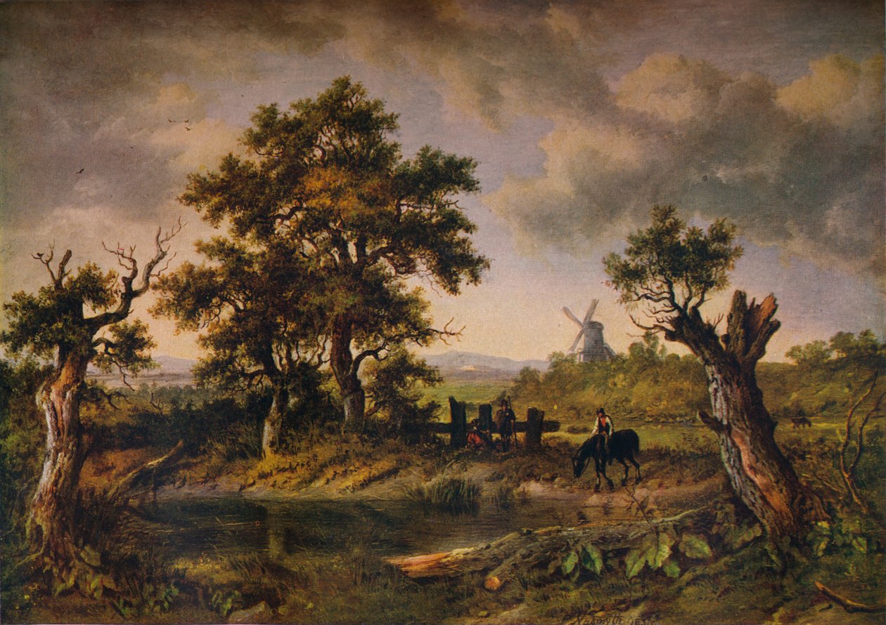 Pohled v Surrey, c1797-1831, 1919 od Patrick Nasmyth