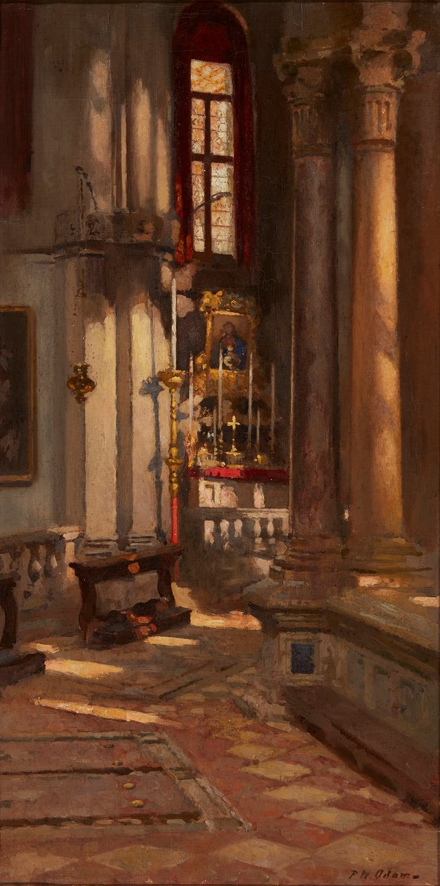 San Zaccaria, Benátky (olej na plátně) od Patrick William Adam