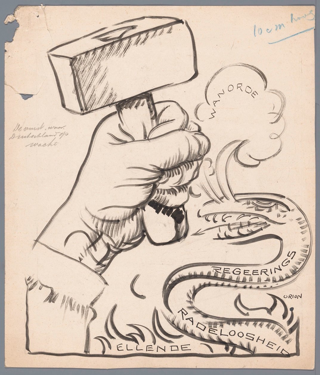 První Německo čeká (název na objektu) od Patricq Kroon (signed by artist)