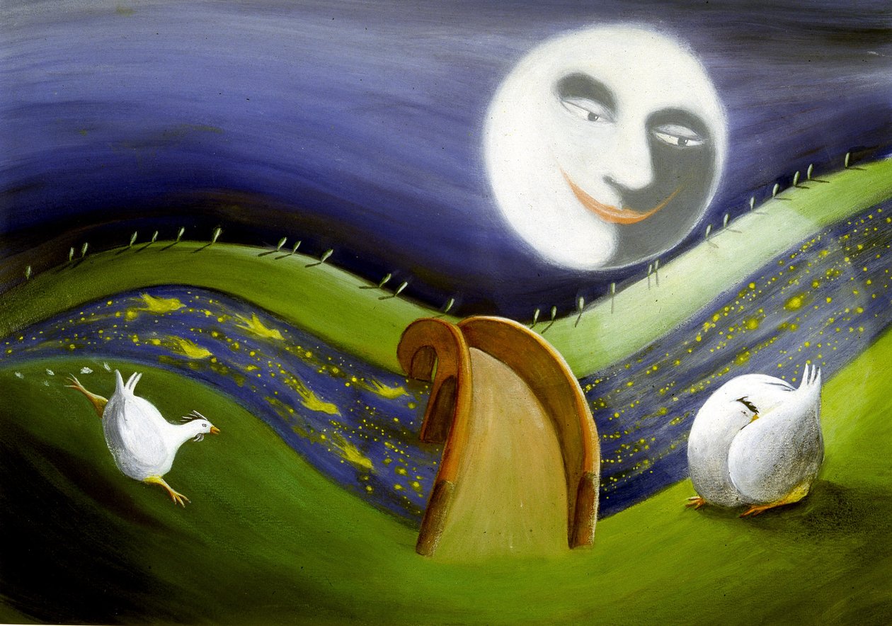 Krajina úplňku: Ilustrace Patrizia la Porta od Patrizia La Porta