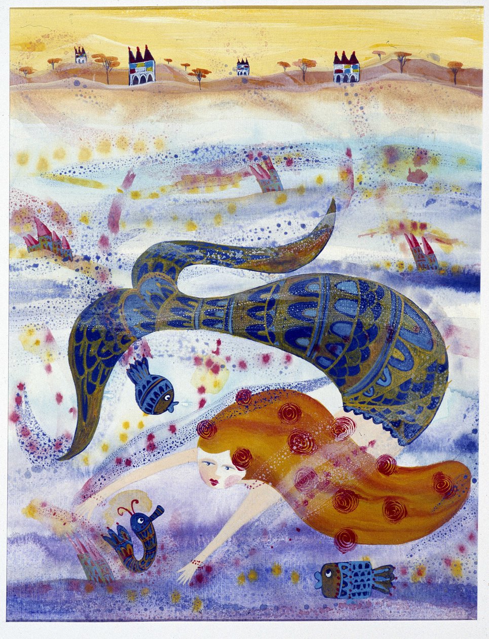 Mořská panna - ilustrace Patrizia La Porta od Patrizia La Porta