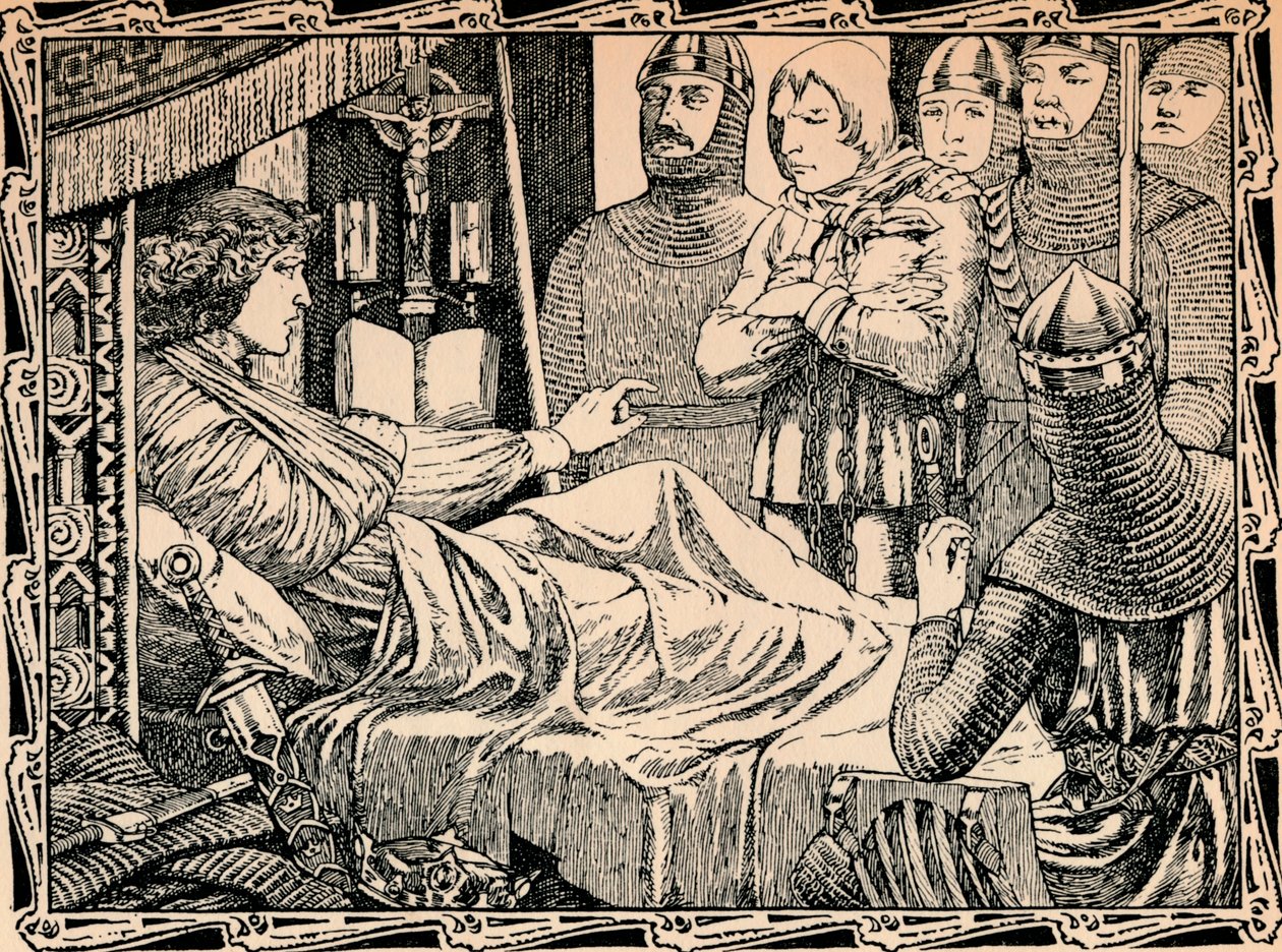 Smrt krále Richarda I., 1902 od Patten Wilson