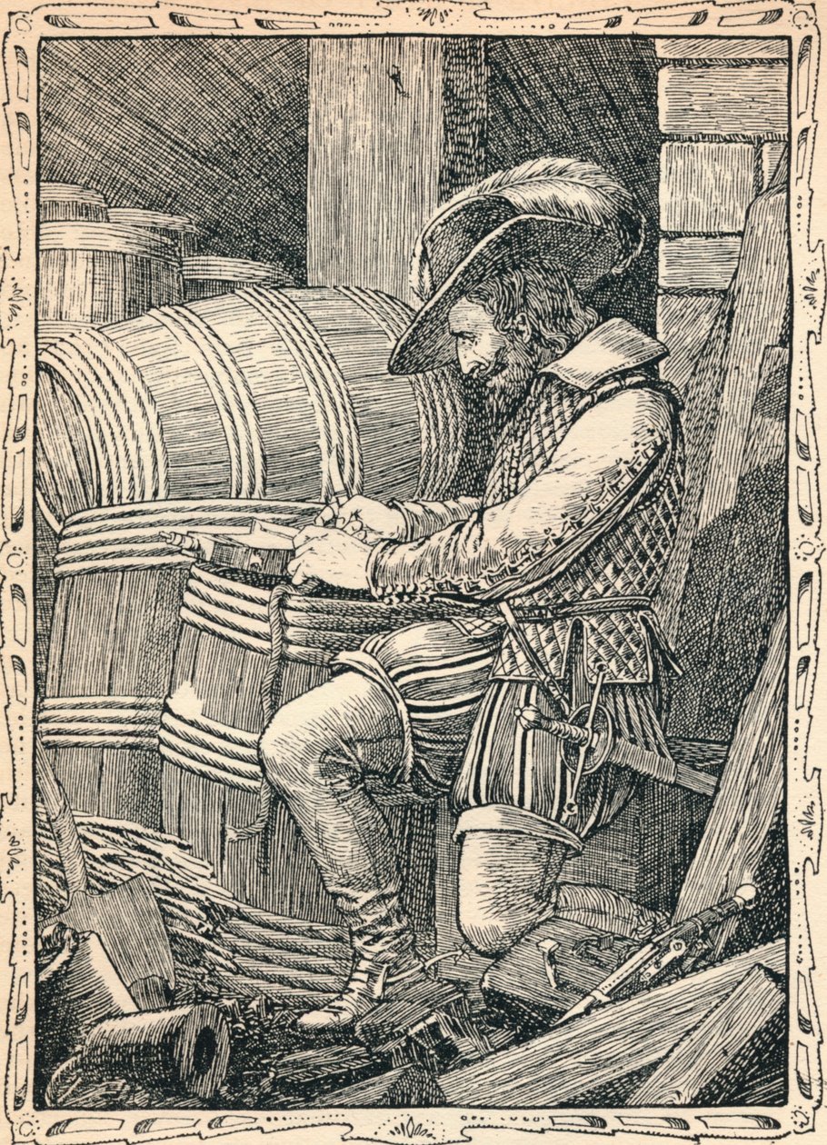 Raleigh ve věži, 1902 od Patten Wilson