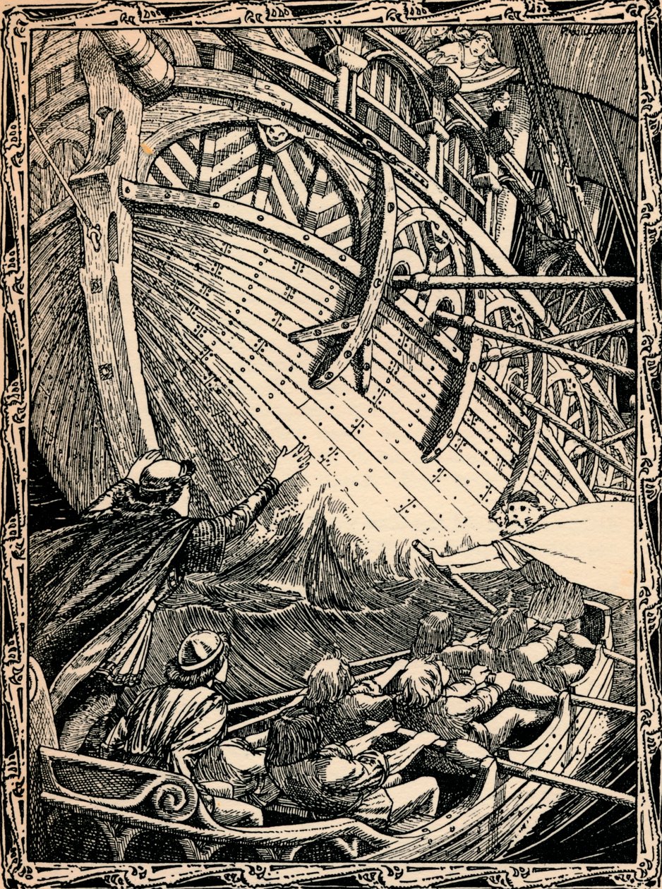 Bílá loď, 1902 od Patten Wilson