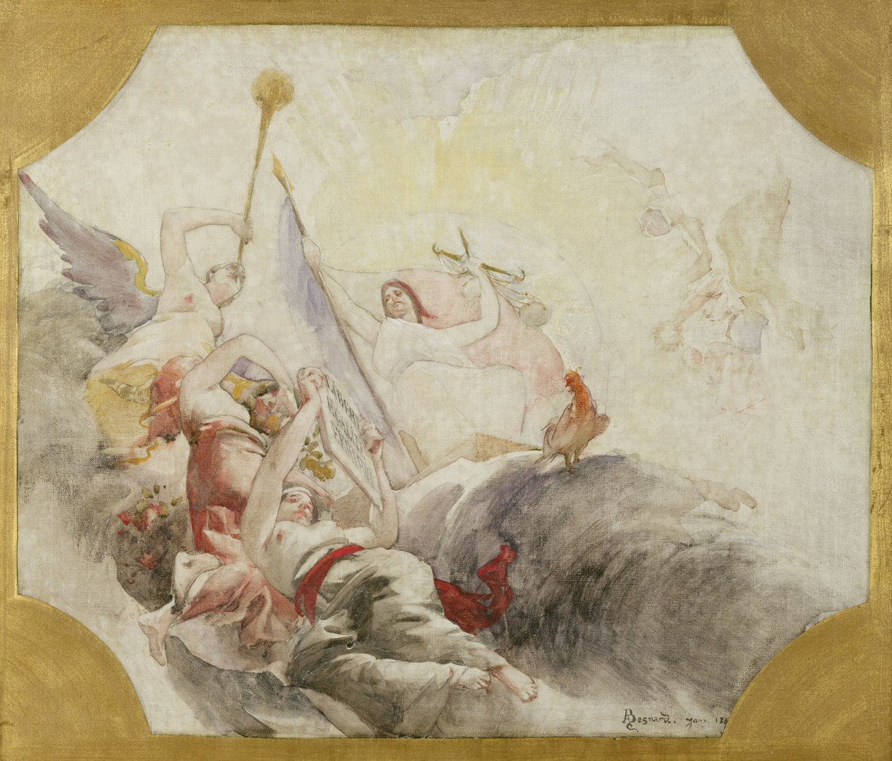 Triumf republiky, studie k výzdobě radnice v 19. obvodu, 1880 od Paul Albert Besnard