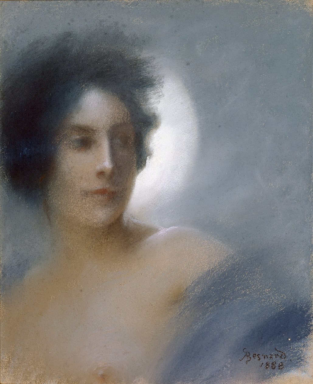 Žena s půlměsícem aneb The Eclipse, 1888 (pastel na papíře) od Paul Albert Besnard