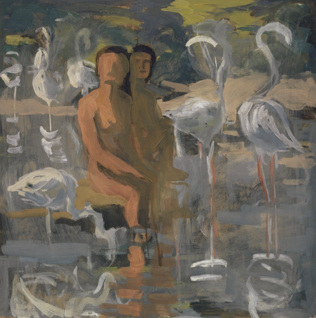 Plameňáci, kolem 1913-15 od Paul Altherr