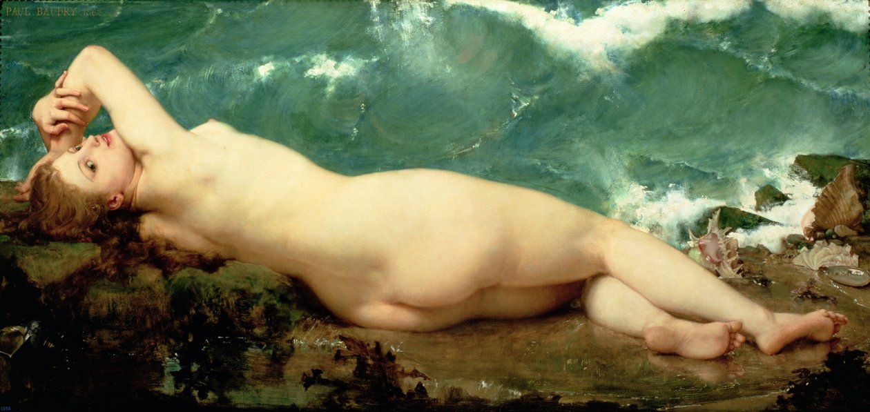 Perla a vlna, 1862 od Paul Baudry