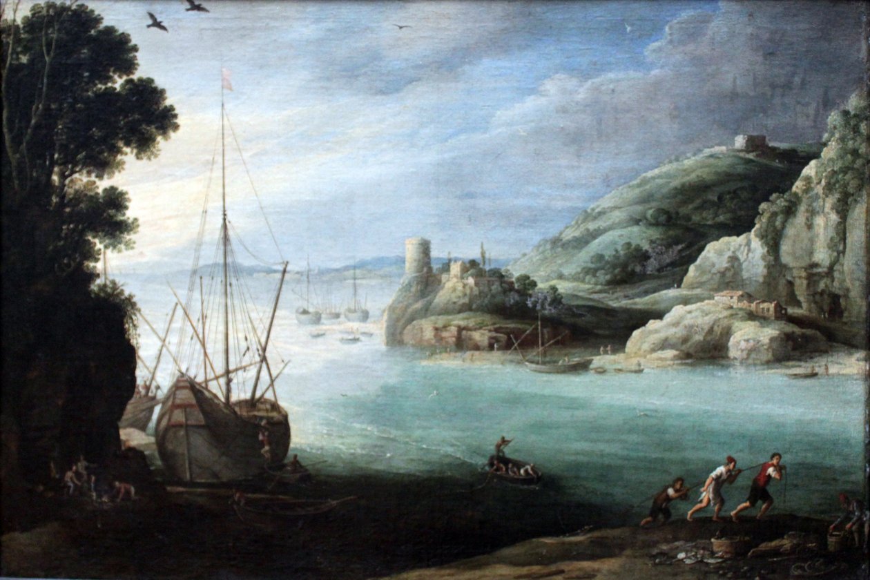 Horské pobřeží od Paul Bril