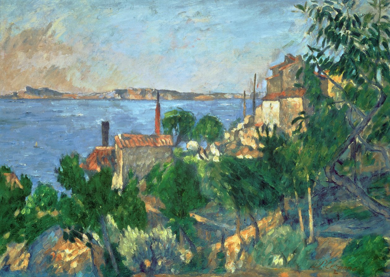 La Mer à L" Estaque, červenec 1876 od Paul Cézanne