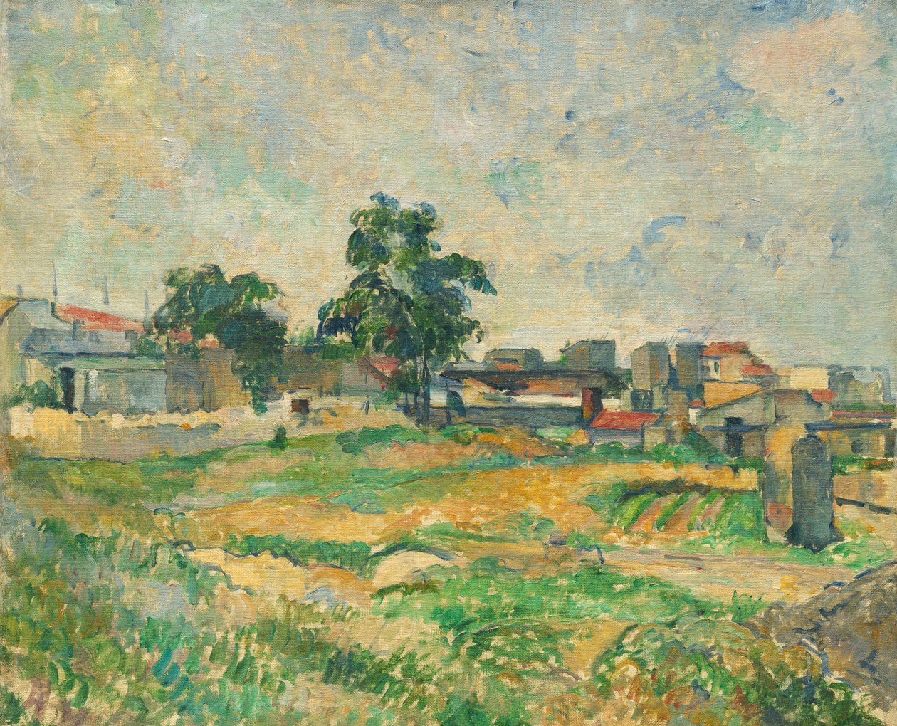 Krajina u Paříže, asi 1876 od Paul Cézanne
