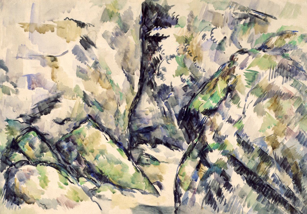 Skalnatý chodník od Paul Cézanne