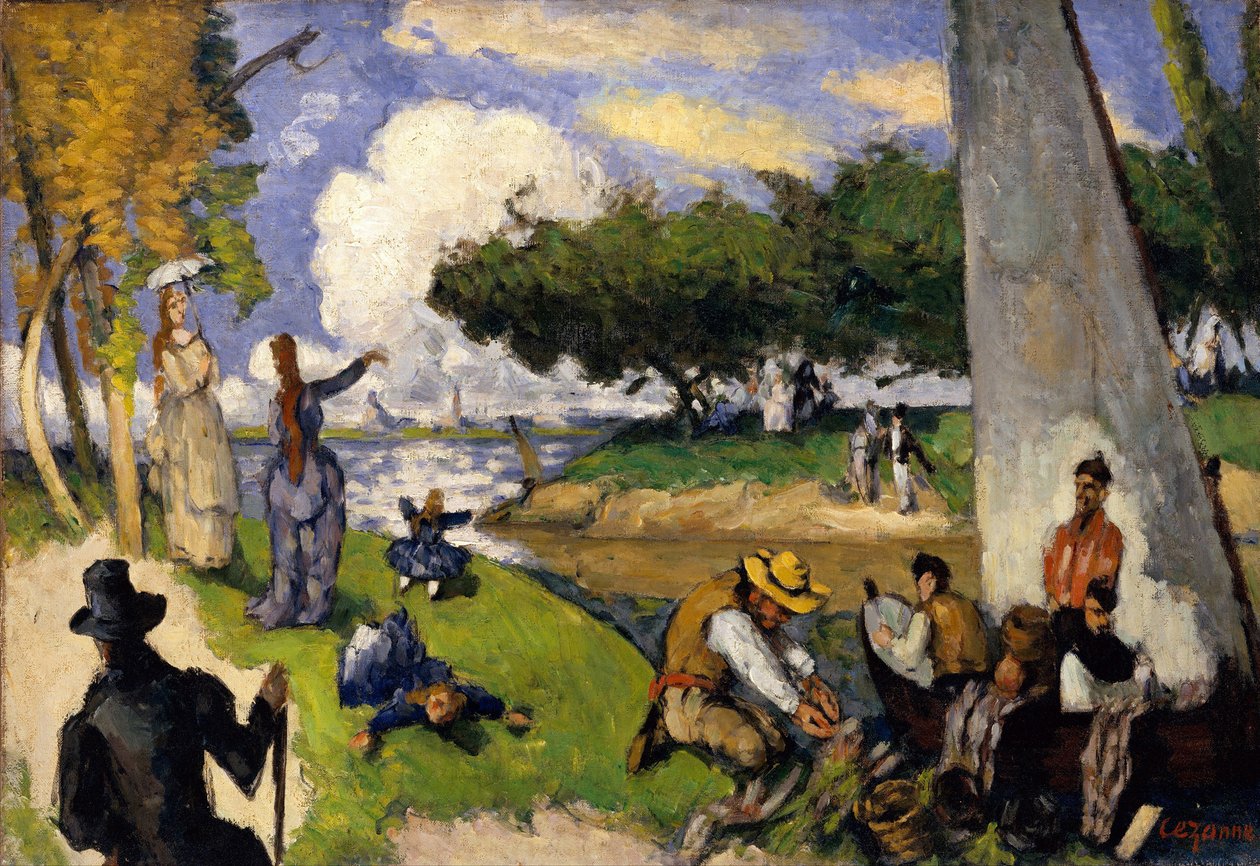 The Fishermen (Fantastic Scene), c.1875 od Paul Cézanne