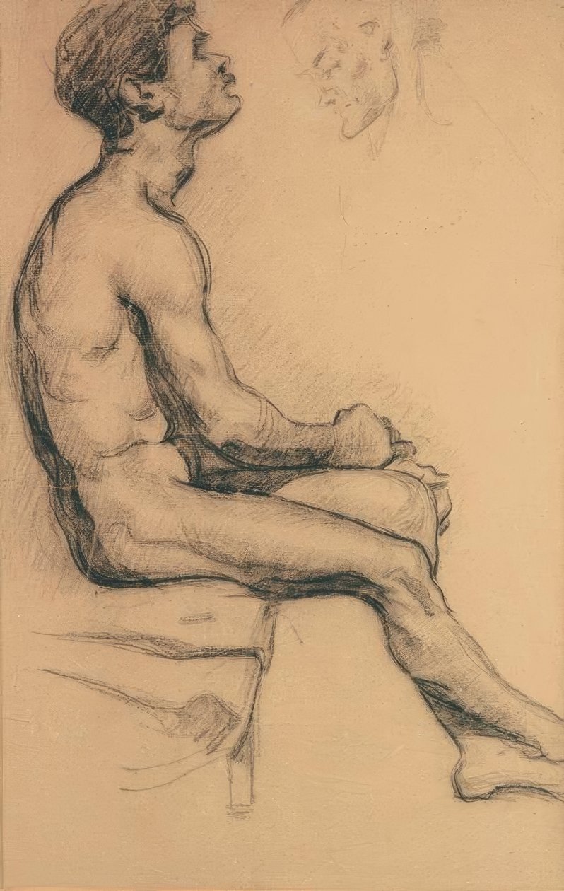 Nahá studie černocha od Paul Cézanne