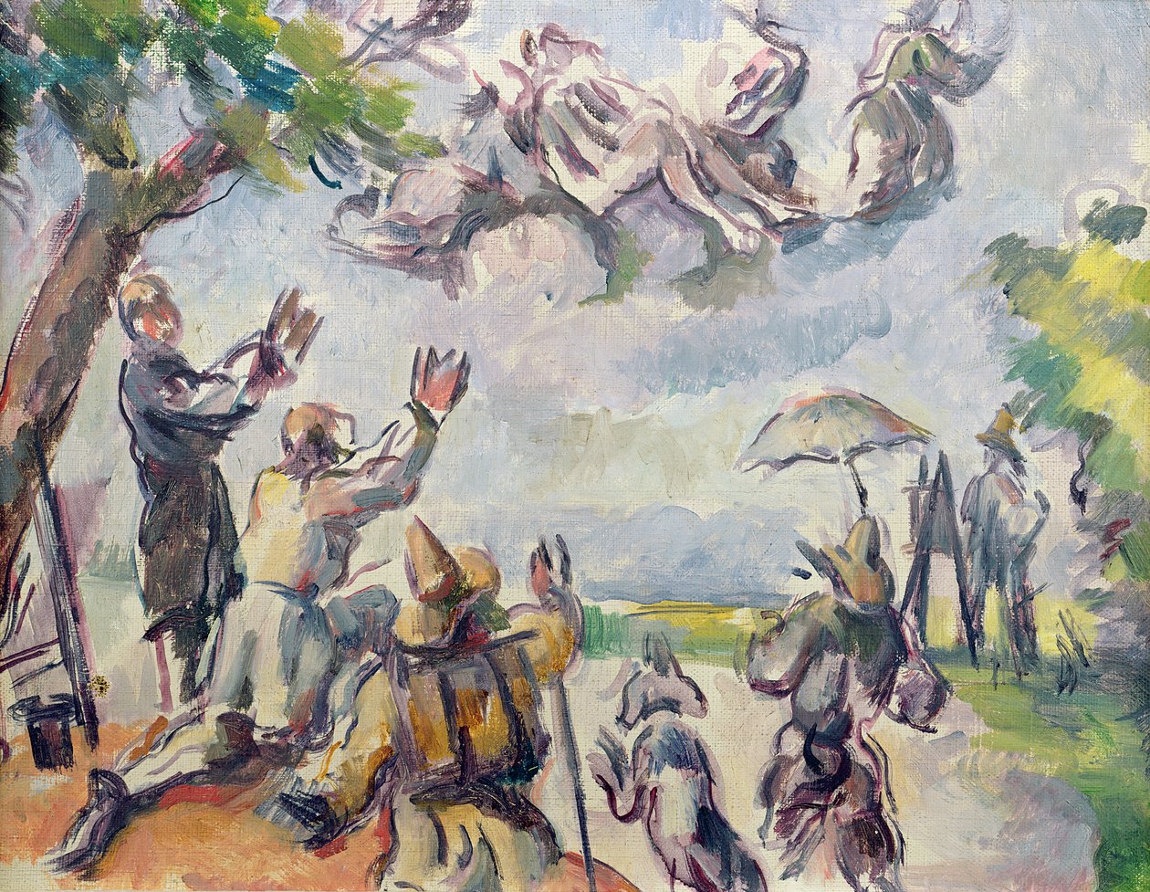 Apoteóza Delacroix od Paul Cézanne