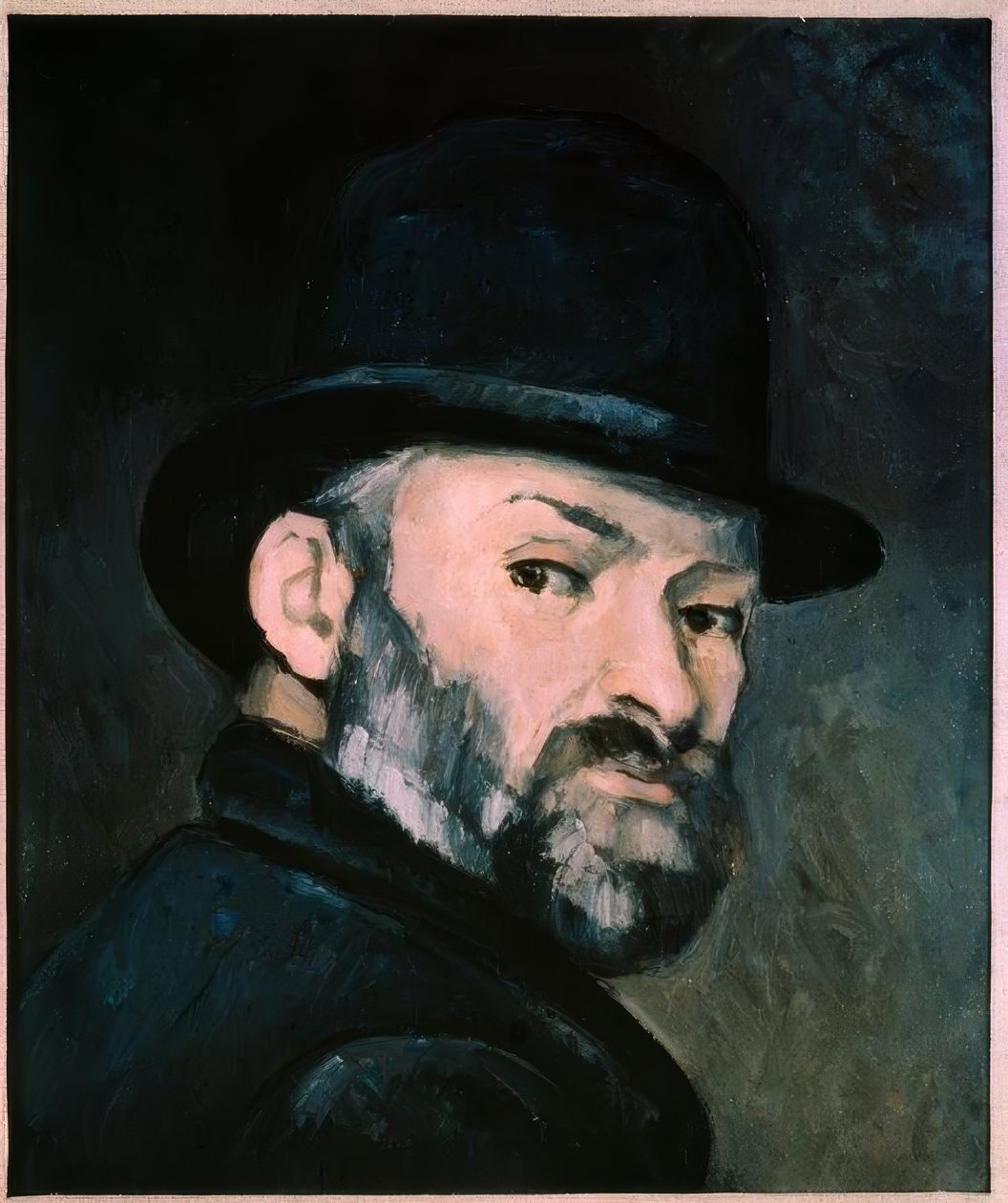 Autoportrét s buřinkou od Paul Cézanne