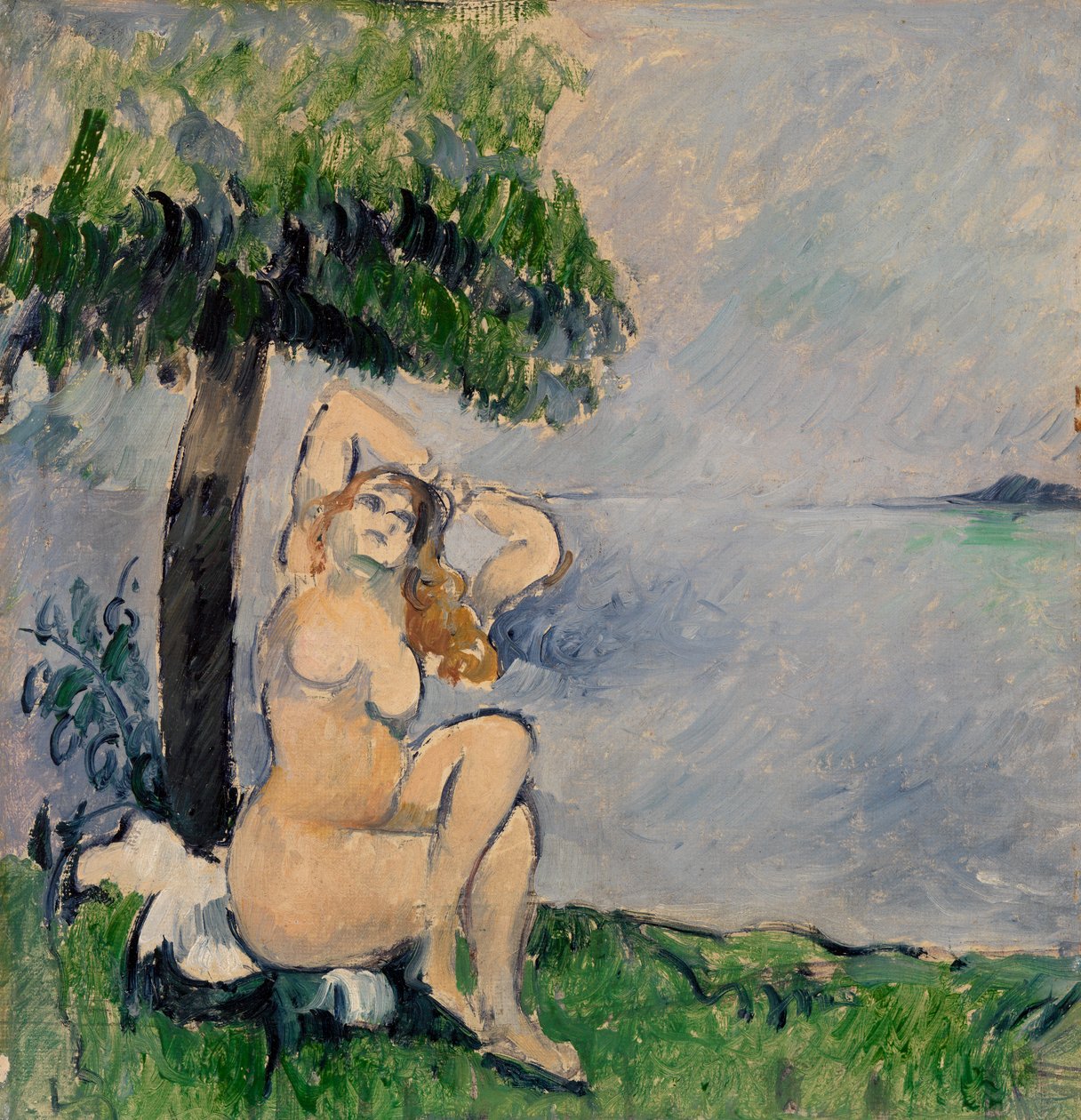 Koupání na mořském pobřeží, c.1875 od Paul Cézanne