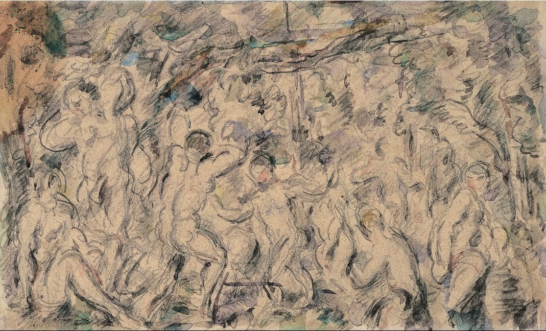 Koupající se od Paul Cézanne