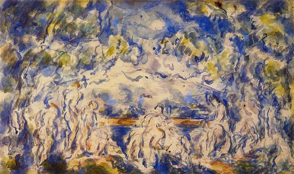 Koupající se od Paul Cézanne
