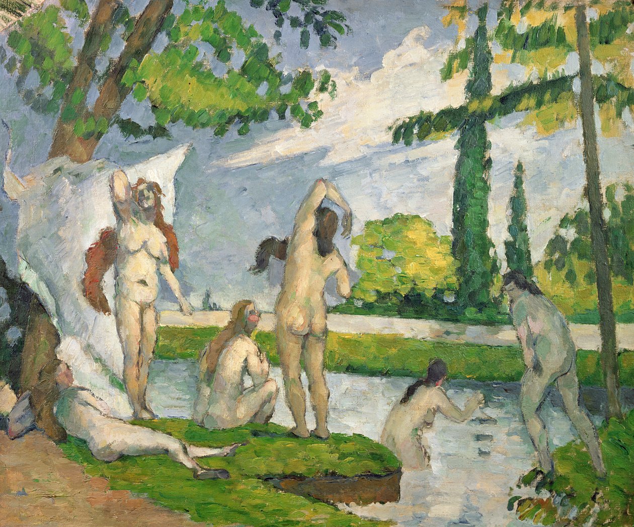 Bathers, kolem 1873-77 od Paul Cézanne