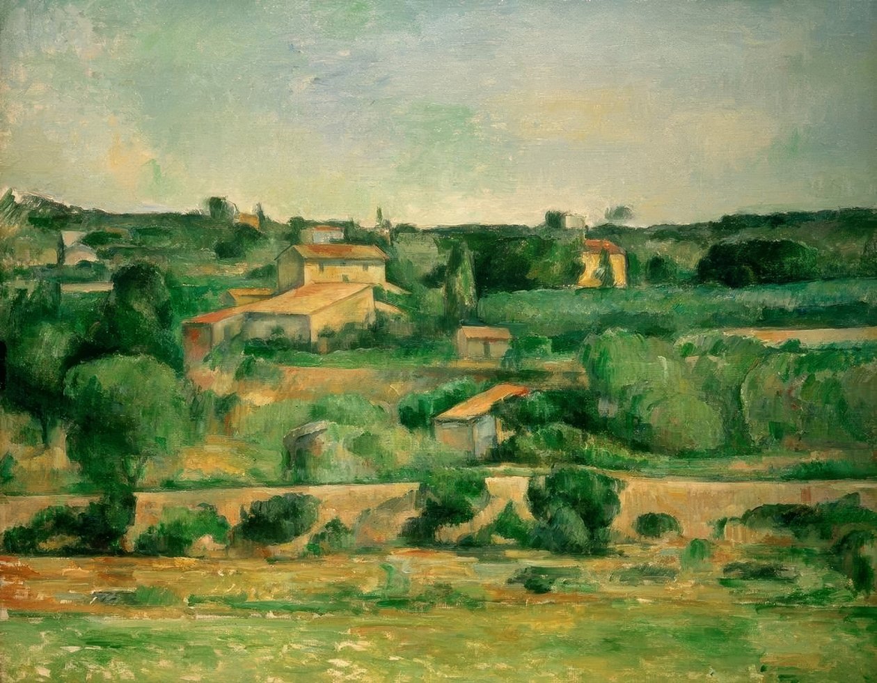 V rovině Bellevue od Paul Cézanne