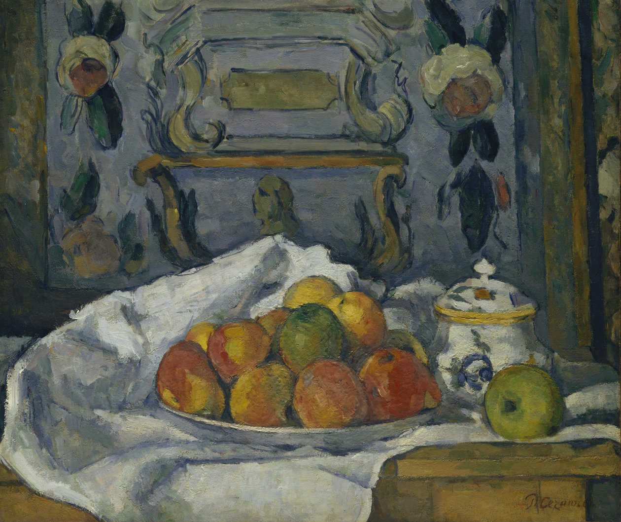 Miska z jablek od Paul Cézanne