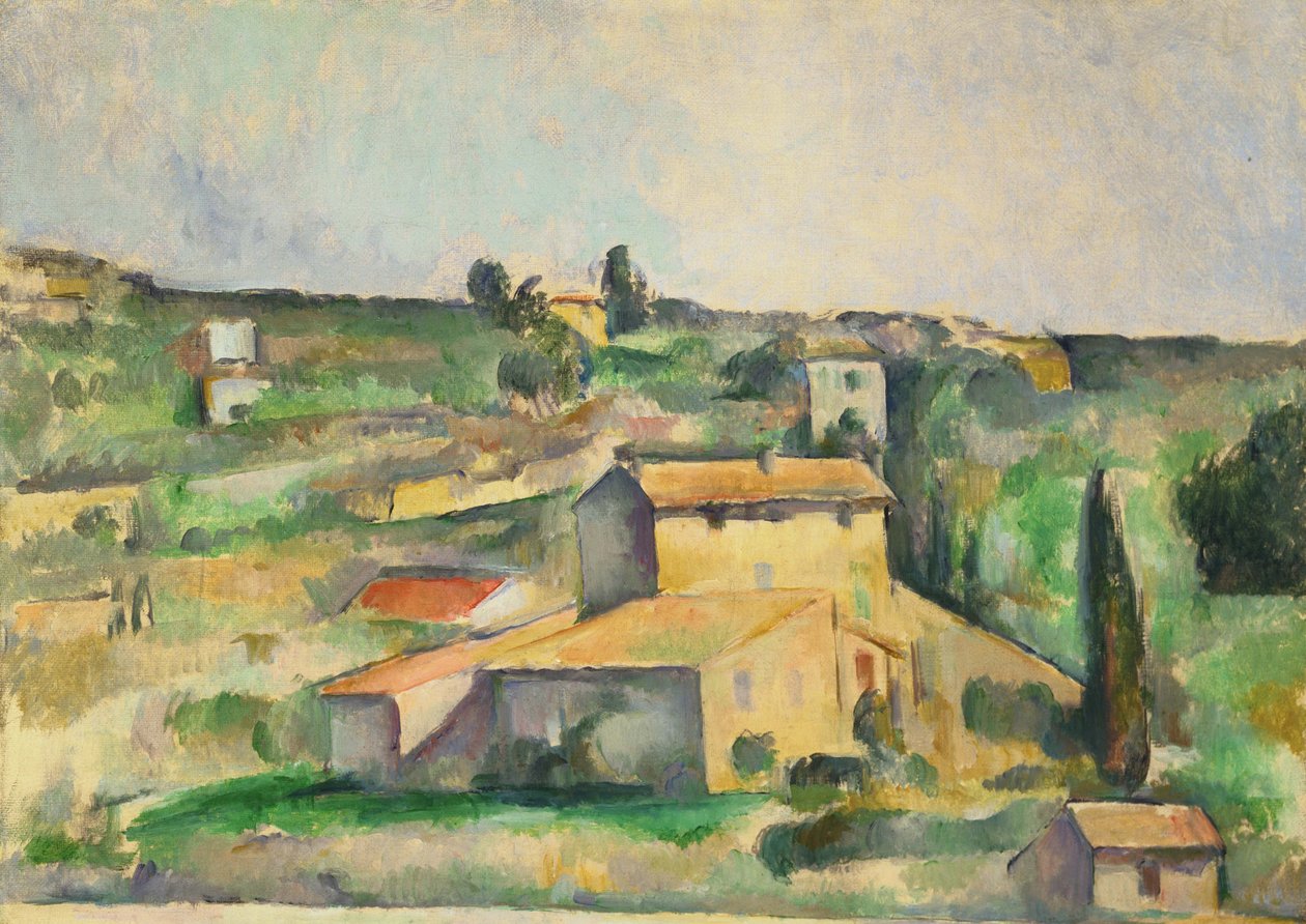 Pole na Bellevue od Paul Cézanne