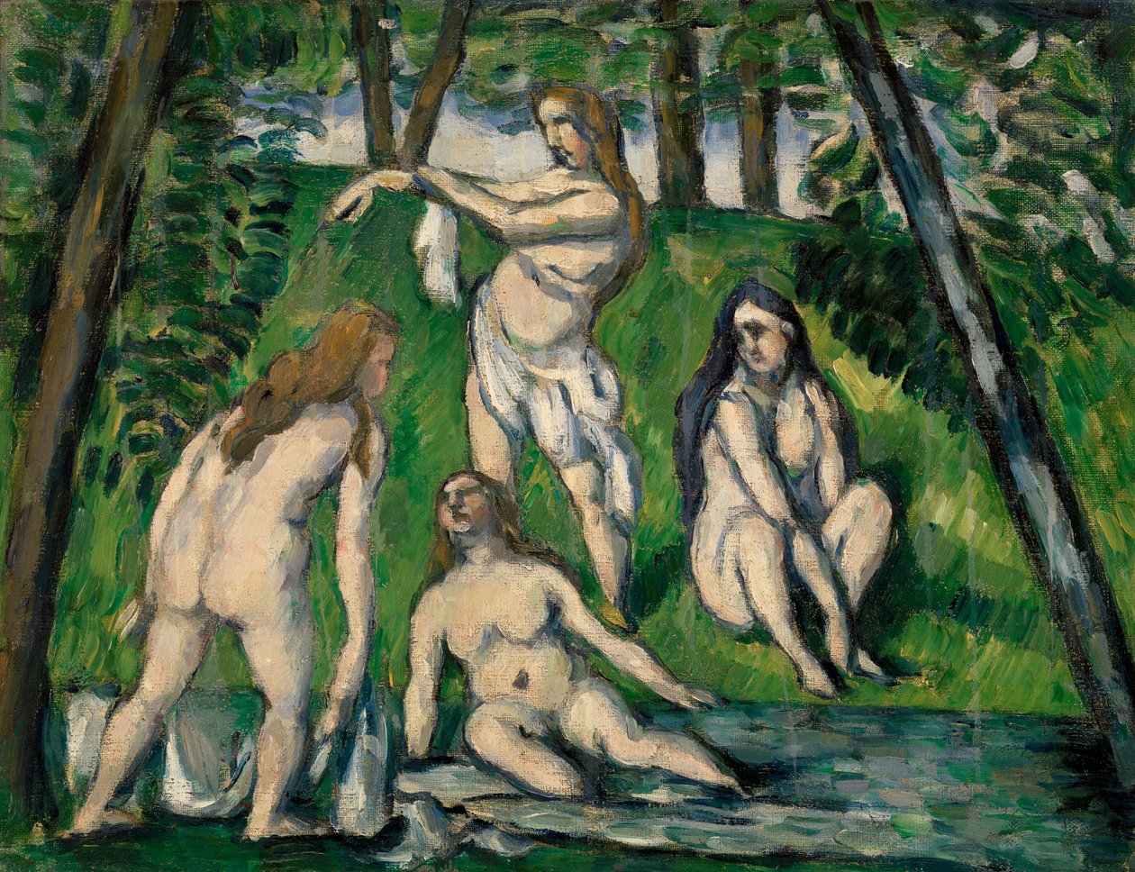 Čtyři lazebníci, 1876-77 od Paul Cézanne