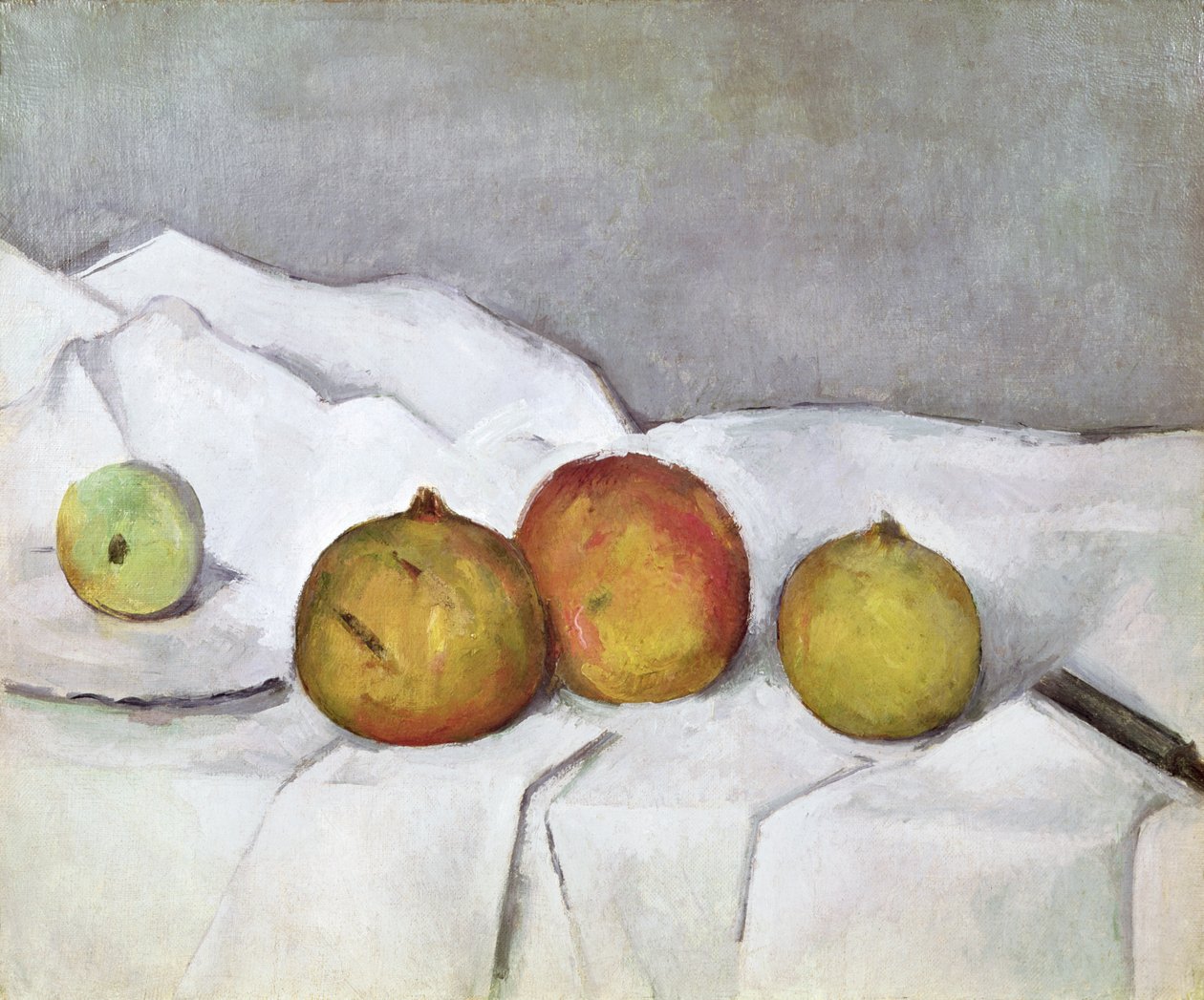 Ovoce na plátně, kolem roku 1890 od Paul Cézanne