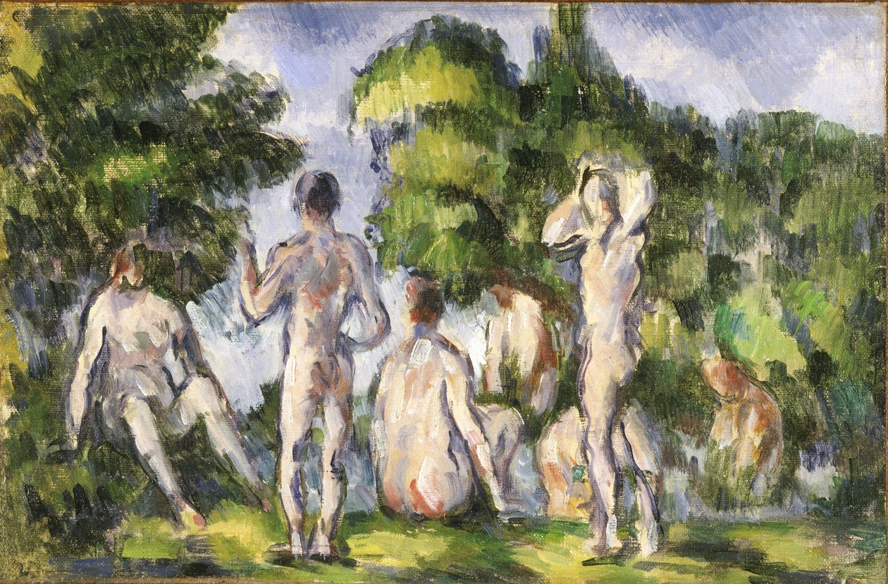 Skupina koupajících se od Paul Cézanne