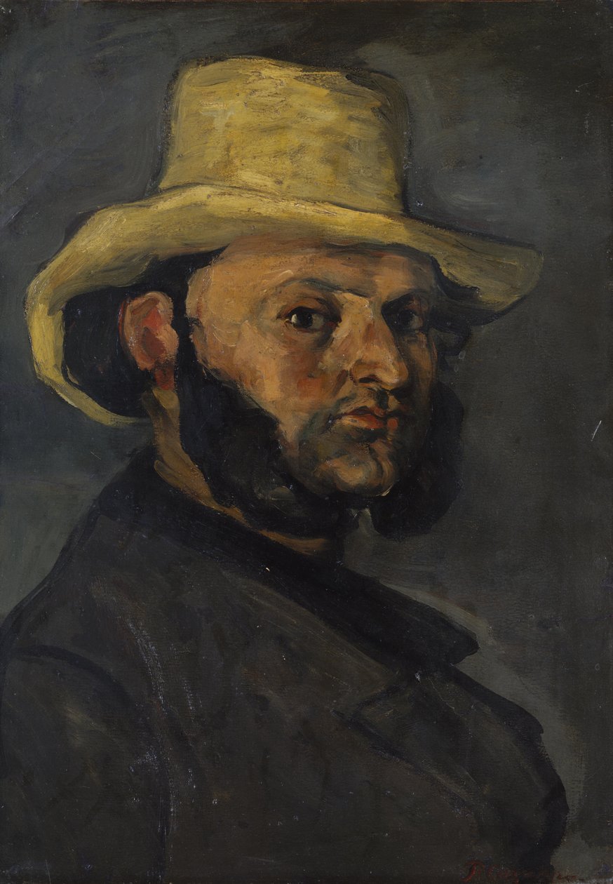 Gustave Boyer (nar. 1840) ve slaměném klobouku od Paul Cézanne