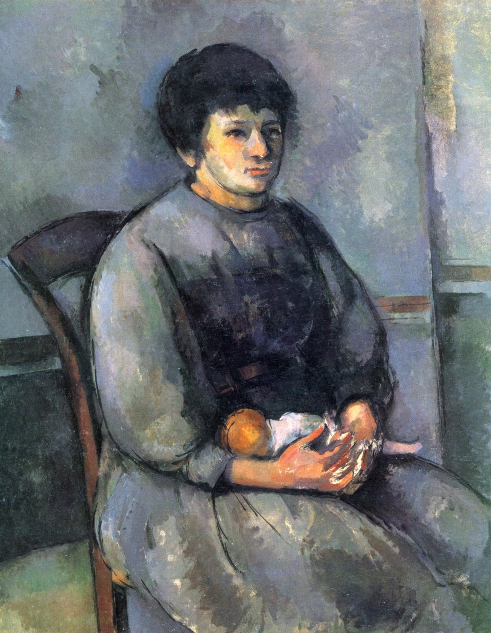 Mladá dívka s panenkou od Paul Cézanne
