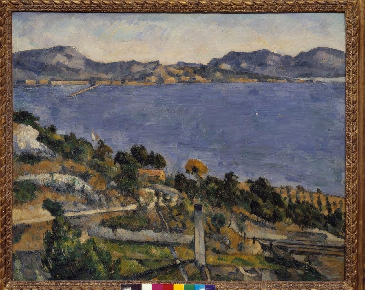 L’Estaque, výhled na Marseillský záliv od Paul Cézanne