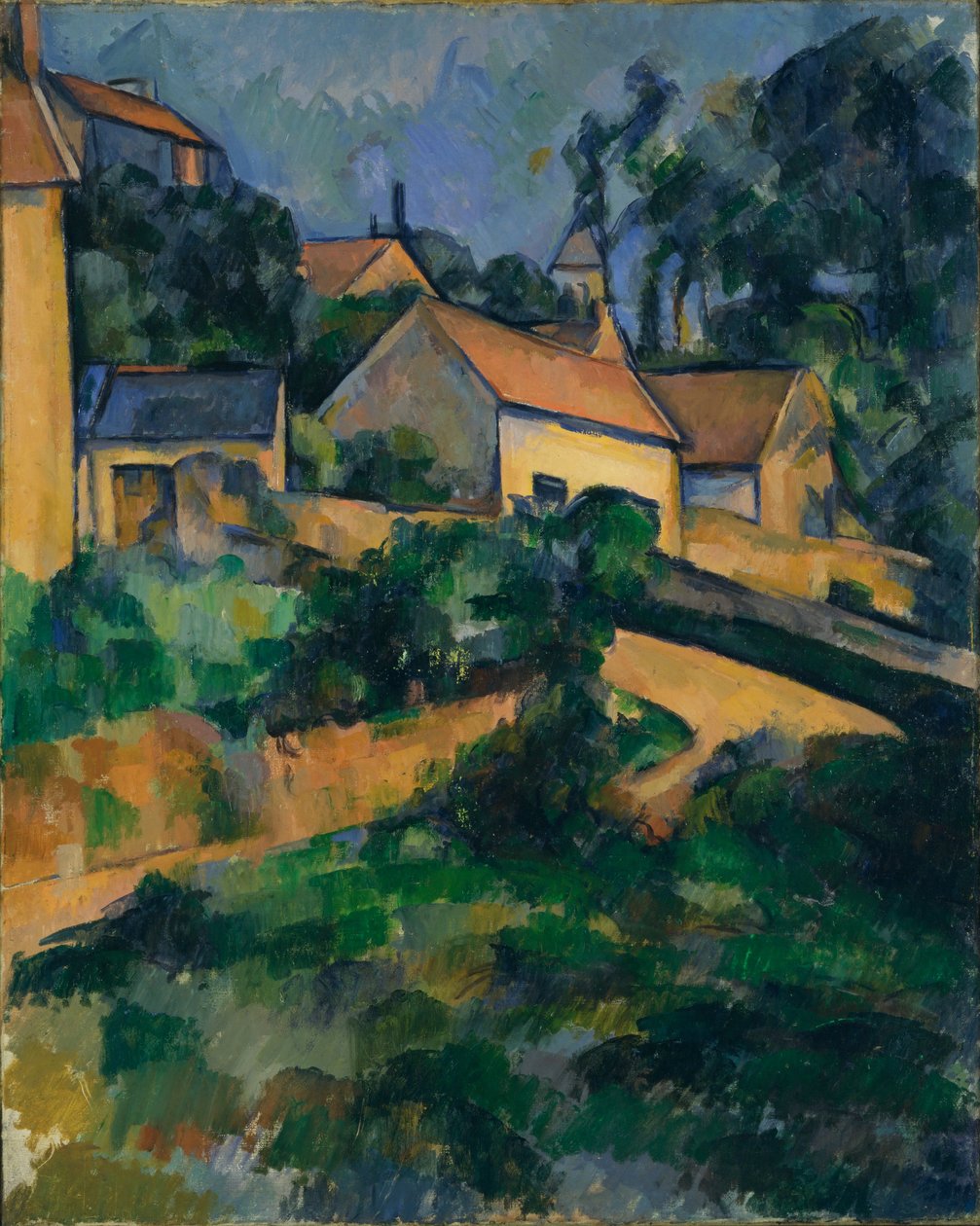Rotující silnice v Montgeroultu od Paul Cézanne