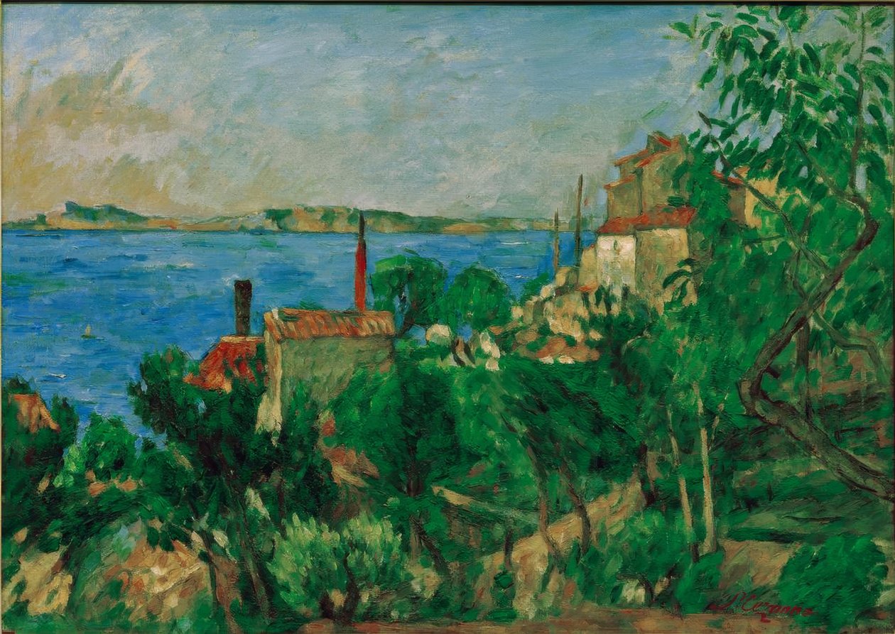 Moře v Estaque od Paul Cézanne