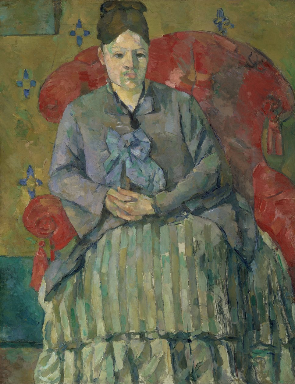 Madame Cézanne v červeném křesle od Paul Cézanne