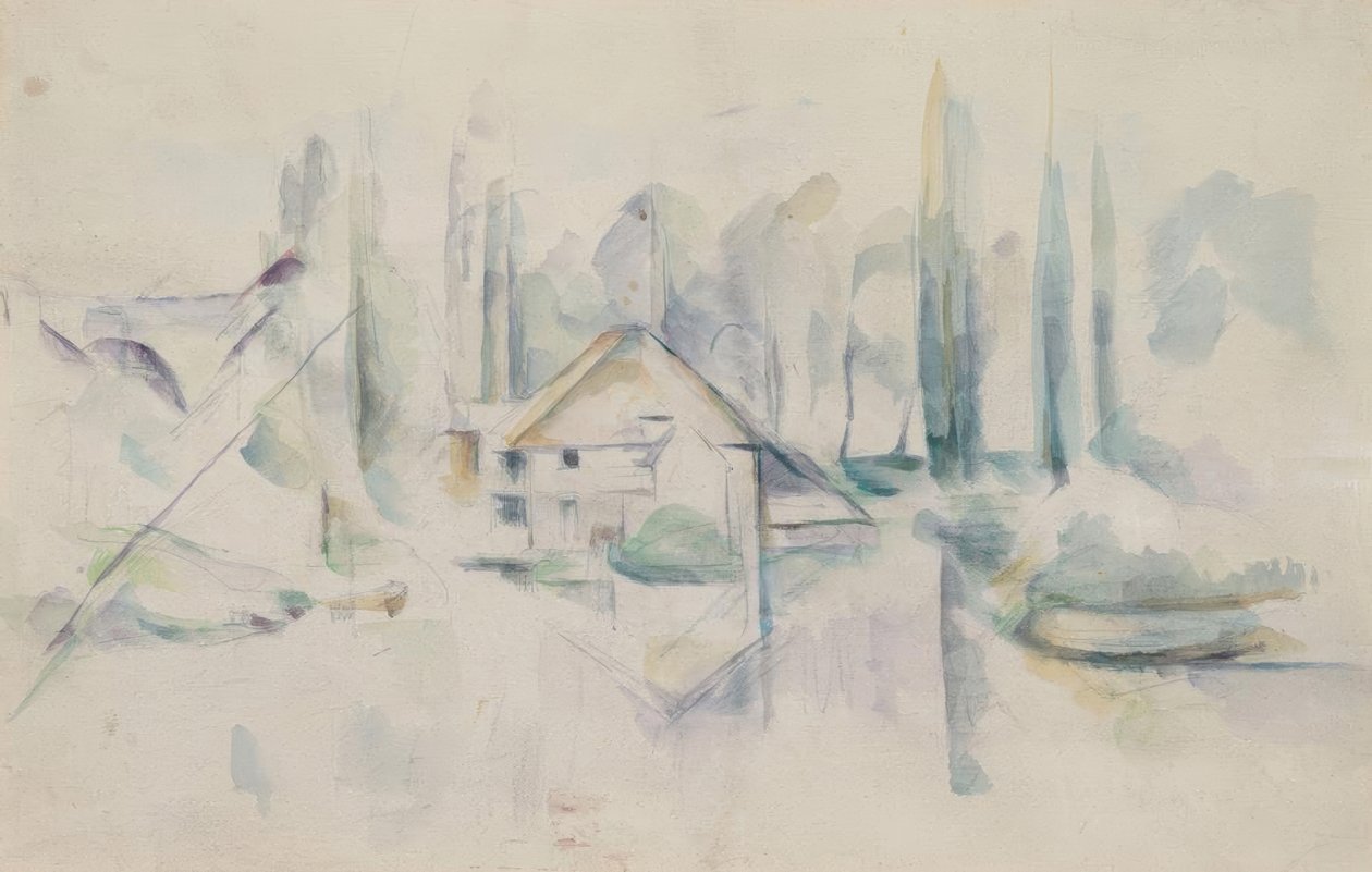 Dům u vody od Paul Cézanne