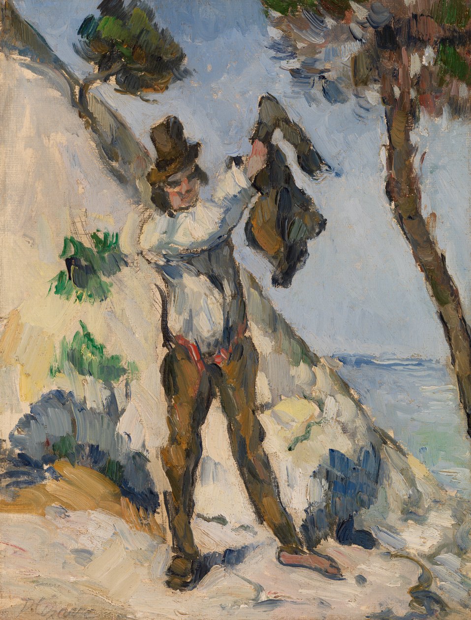Muž s vestou, kolem roku 1873 od Paul Cézanne