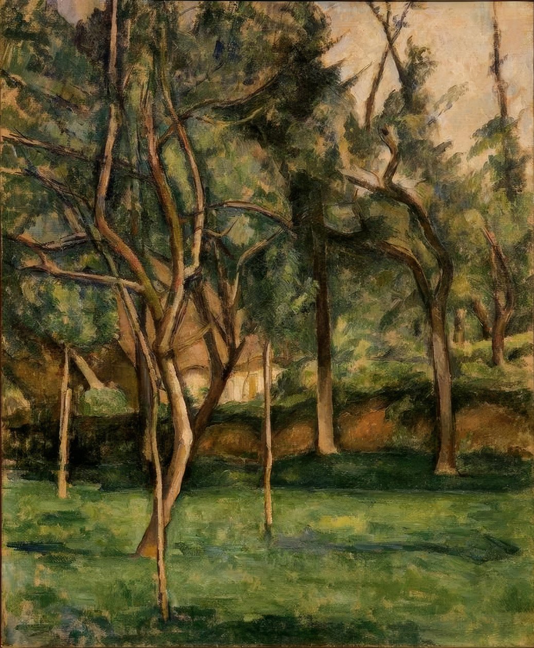 P.Cézanne, usedlost v Normandii od Paul Cézanne