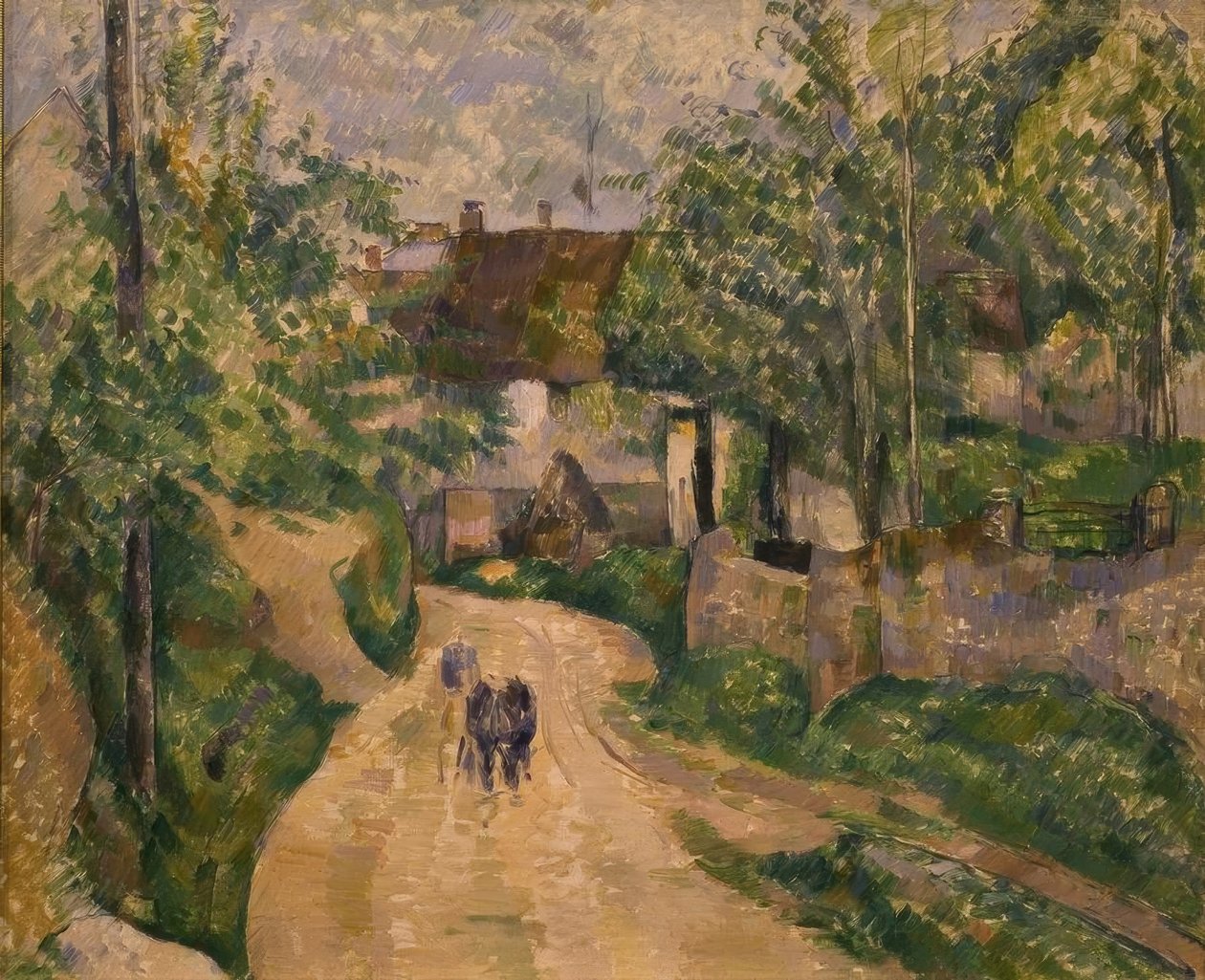 P. Cézanne, Wegbiegung v Auvers-sur-Oise od Paul Cézanne